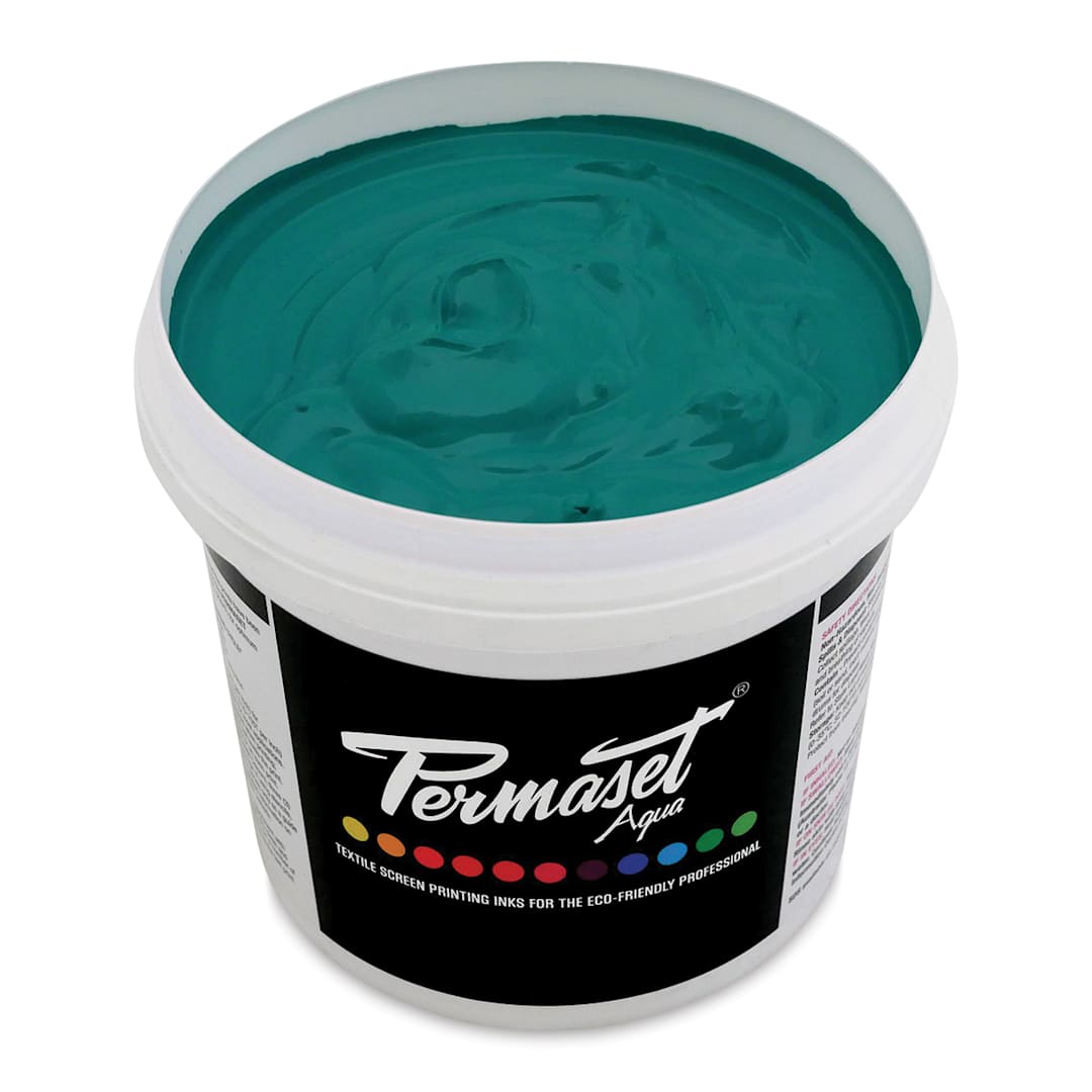 Open in modal - Permaset Aqua Fabric Ink - Supercover Green B, Liter