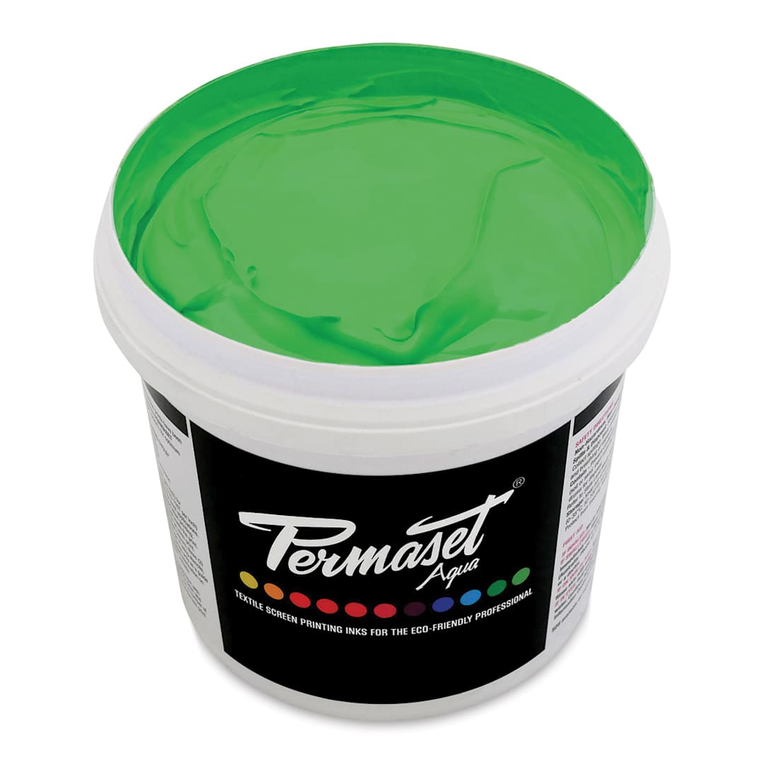 Open in modal - Permaset Aqua Fabric Ink - Supercover Glow Green, Liter