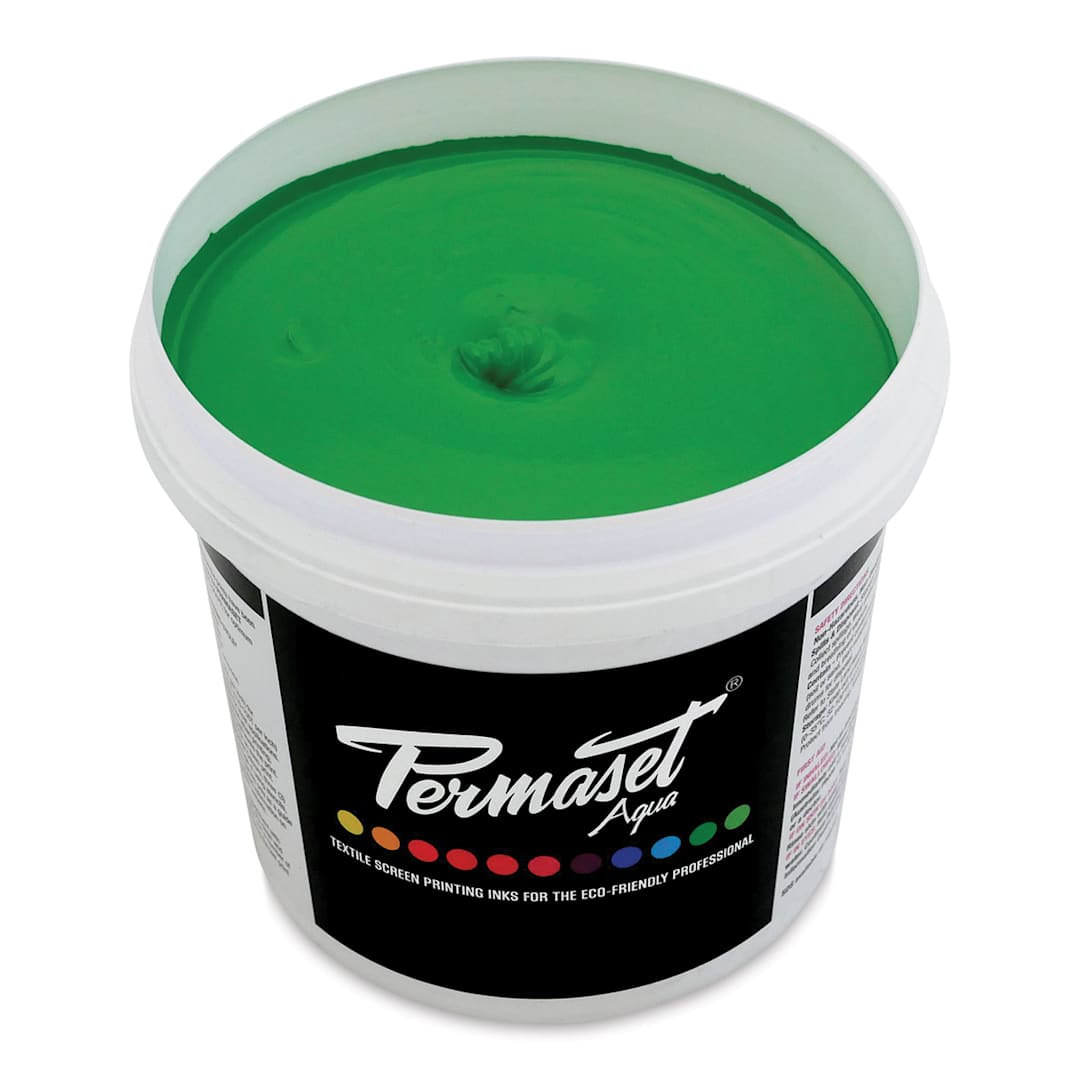 Open in modal - Permaset Aqua Fabric Ink - Supercover Mid Green, Liter