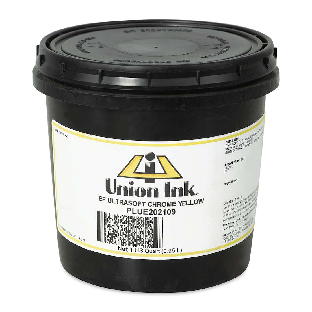 Open in modal - Union Ultrasoft Plastisol Liberty Series Ink - Quart, Chrome Yellow