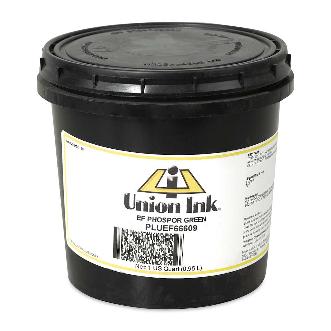 Open in modal - Union Ultrasoft Plastisol Liberty Series Ink - Quart, Phosphorescent Green