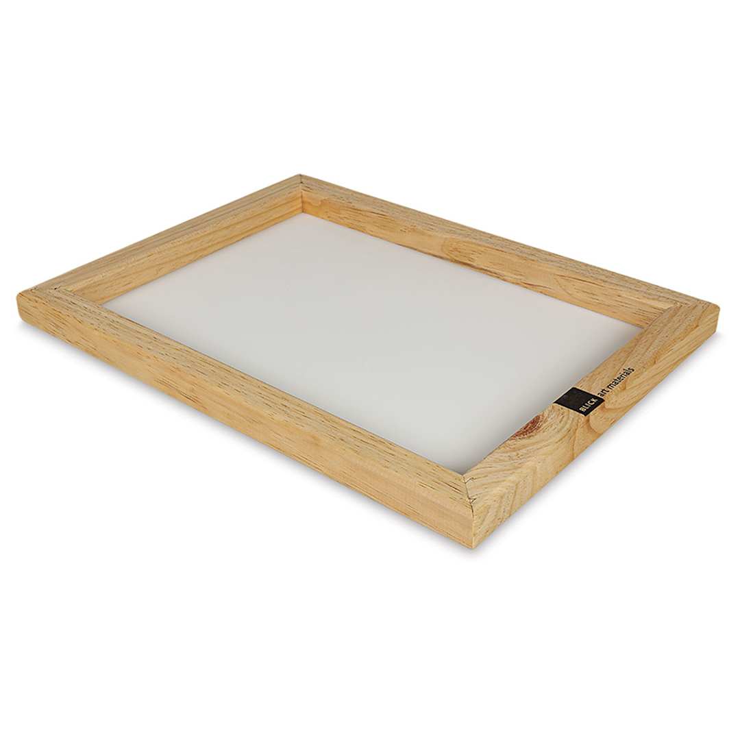 Open in modal - Blick Screen Printing Frame - 10" x 14", 110 Monofilament Polyester Mesh (Top of frame)