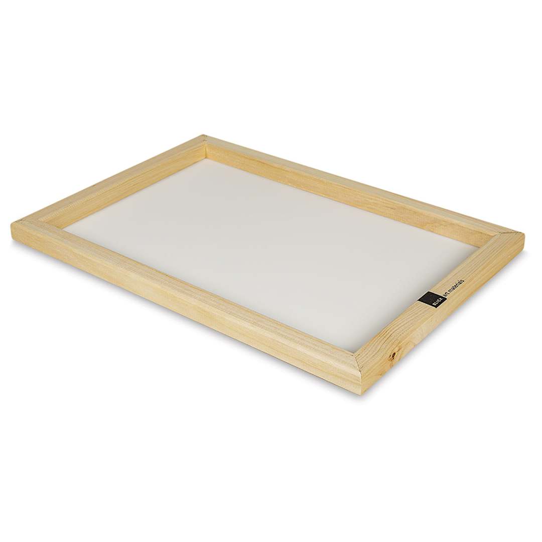 Open in modal - Blick Screen Printing Frame - 12" x 18", 110 Monofilament Polyester Mesh (Top of frame)