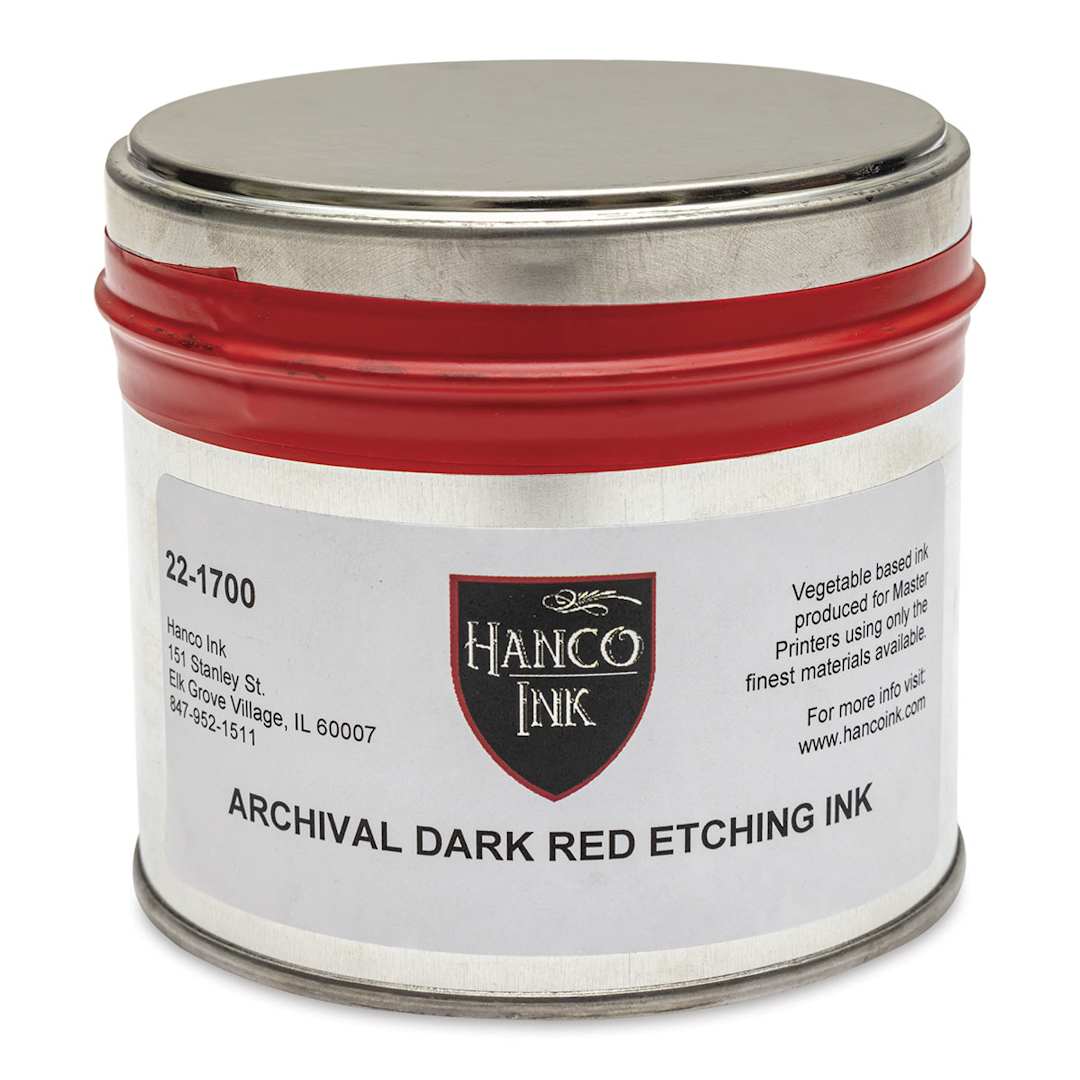 Open in modal - Hanco Oil Based Etching Ink - 1 lb, Dark Red - front