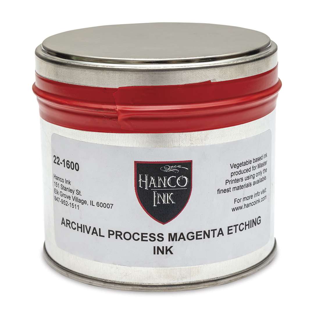 Open in modal - Hanco Oil Based Etching Ink - 1 lb, Process Magenta - front