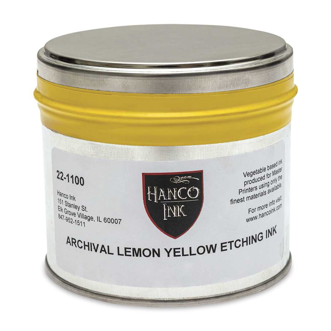 Open in modal - Hanco Oil Based Etching Ink - 1 lb, Lemon Yellow - front