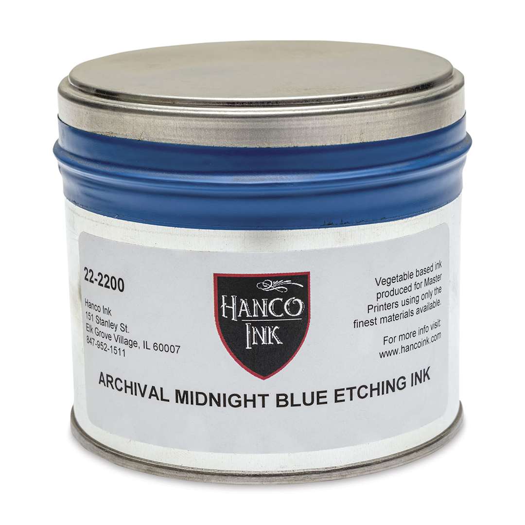 Open in modal - Hanco Oil Based Etching Ink - 1 lb, Midnight Blue - front