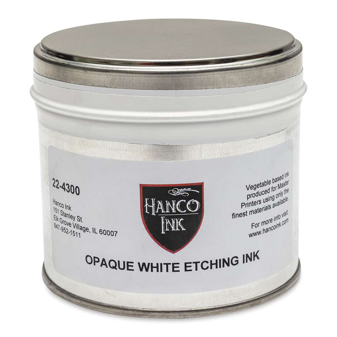 Open in modal - Hanco Oil Based Etching Ink - 1-1/2 lb, Opaque White - front