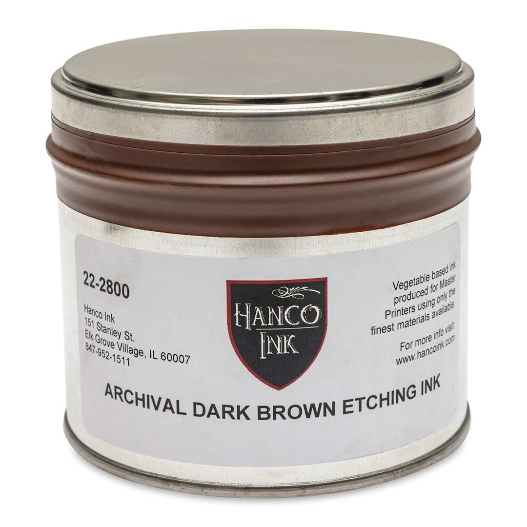 Open in modal - Hanco Oil Based Etching Ink - 1 lb, Dark Brown - front