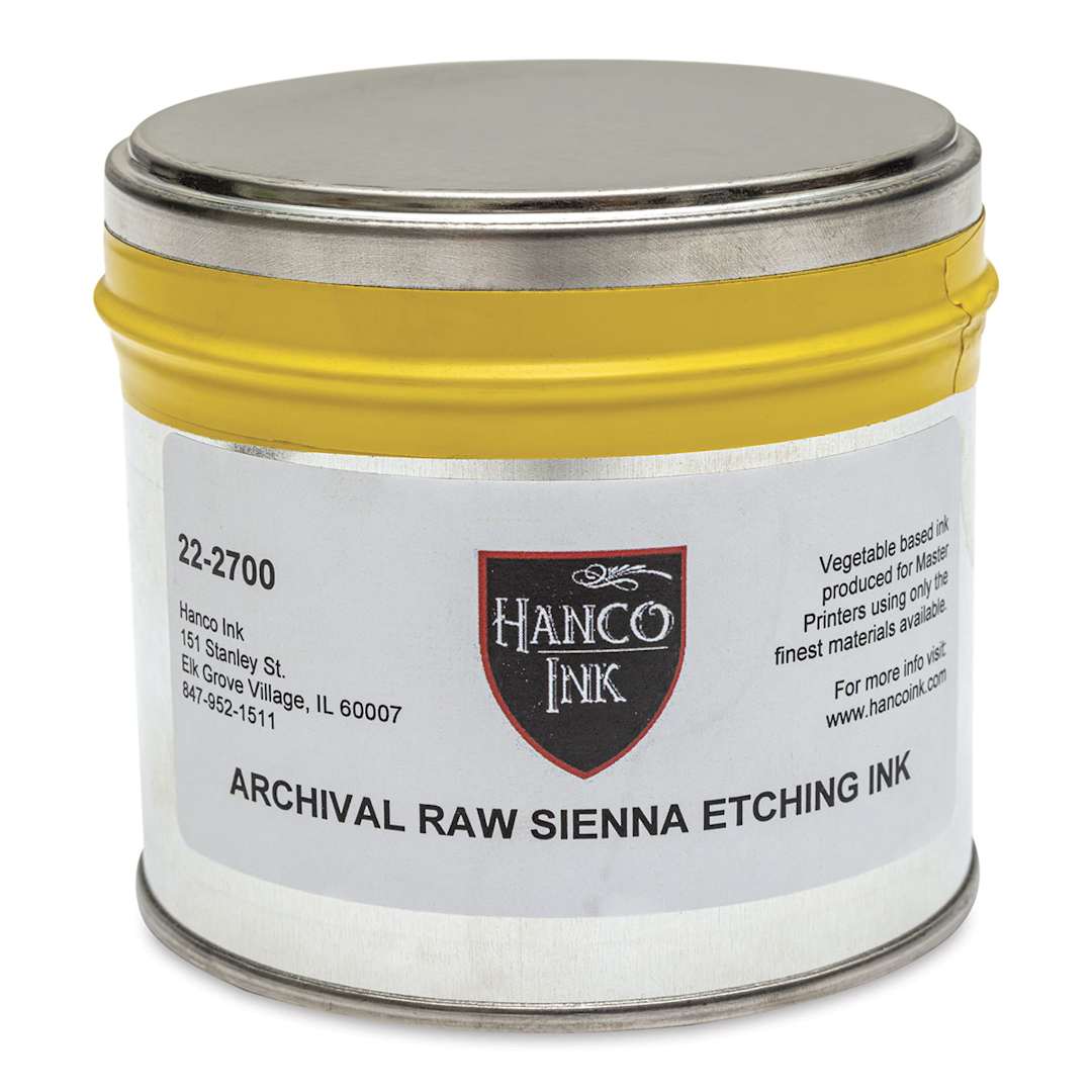 Open in modal - Hanco Oil Based Etching Ink - 1 lb, Raw Sienna - front
