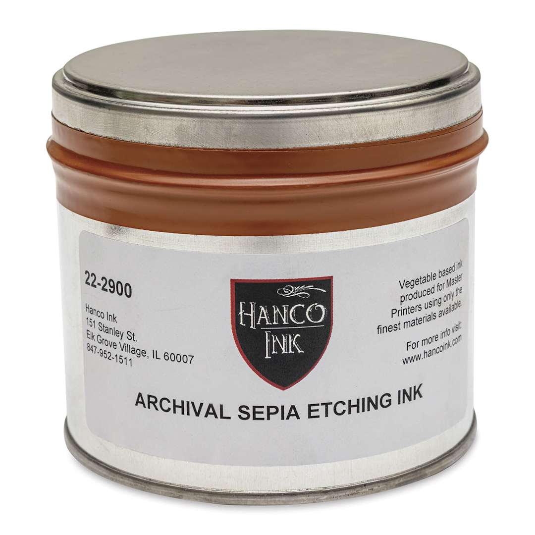 Open in modal - Hanco Oil Based Etching Ink - 1 lb, Sepia - front