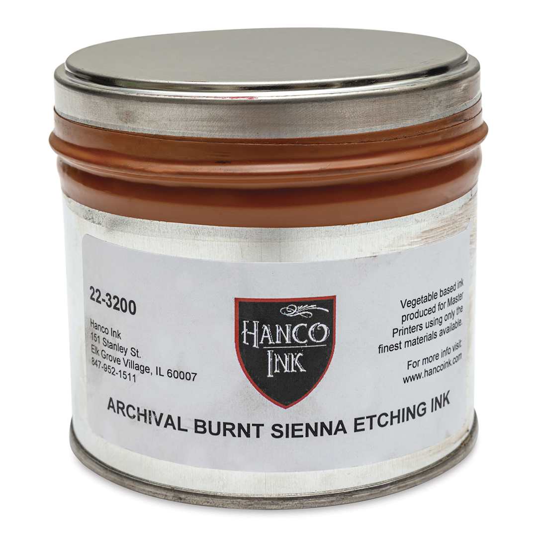 Open in modal - Hanco Oil Based Etching Ink - 1 lb, Burnt Sienna - front