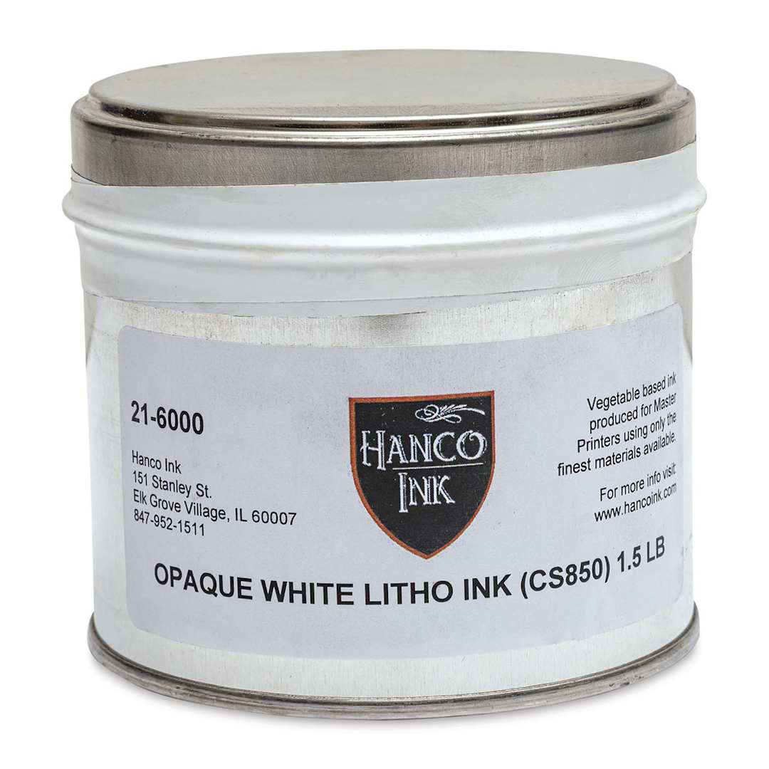 Open in modal - Hanco Litho Ink - 1 lb, Opaque White - front