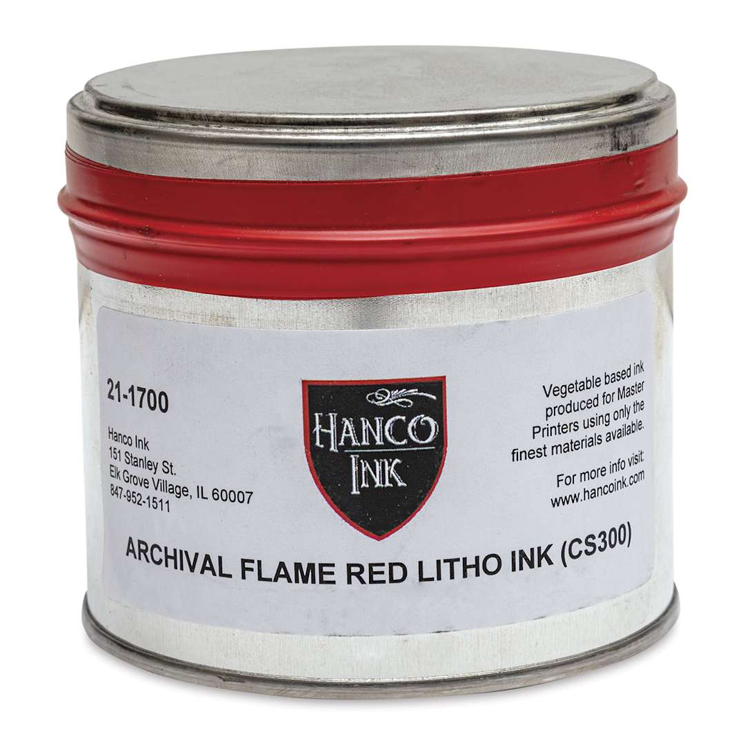 Open in modal - Hanco Litho Ink - 1 lb, Flame Red - front