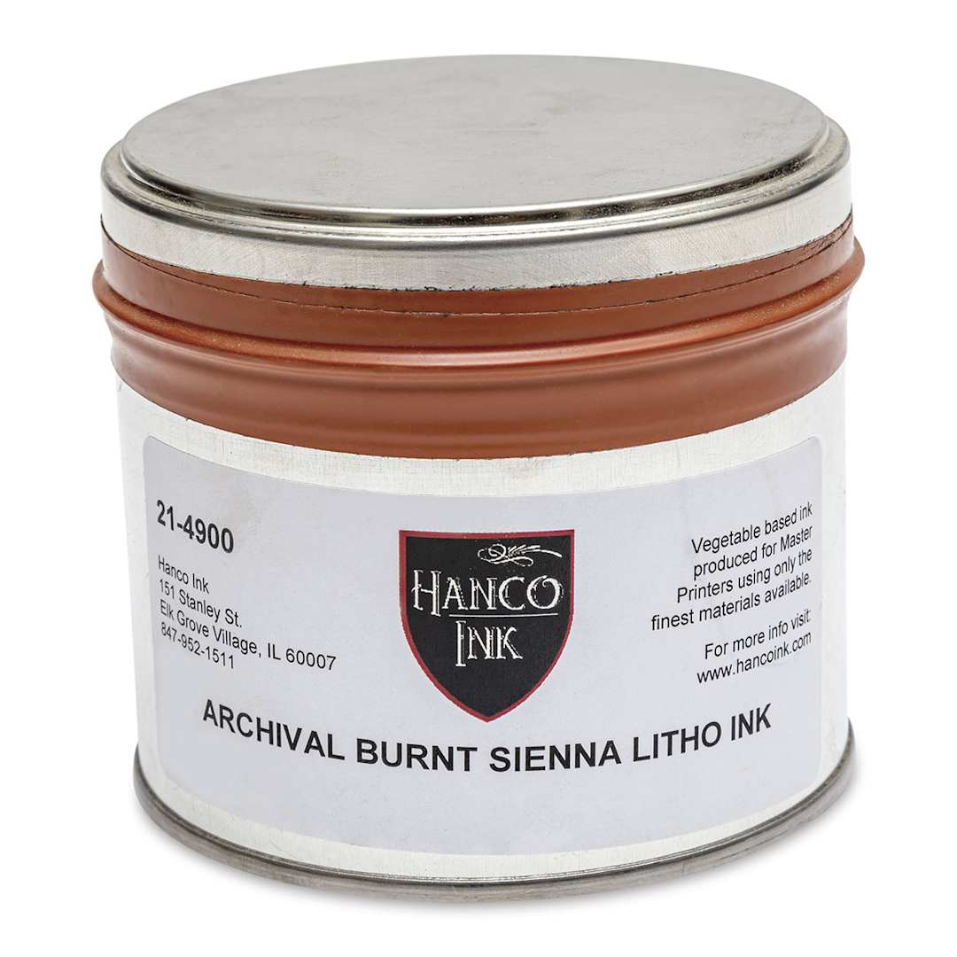 Open in modal - Hanco Litho Ink - 1 lb, Burnt Sienna - front