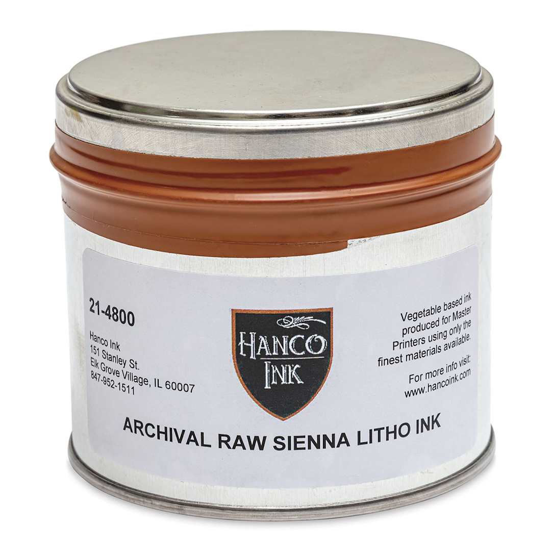 Open in modal - Hanco Litho Ink - 1 lb, Raw Sienna - front