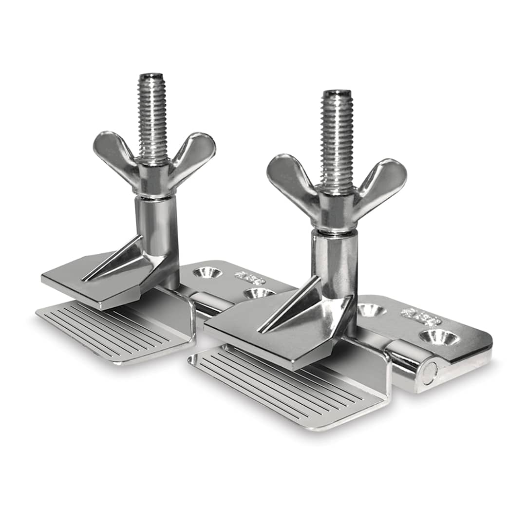 Open in modal - AWT Hinge Clamps - Set of 2 Clamps shown upright
