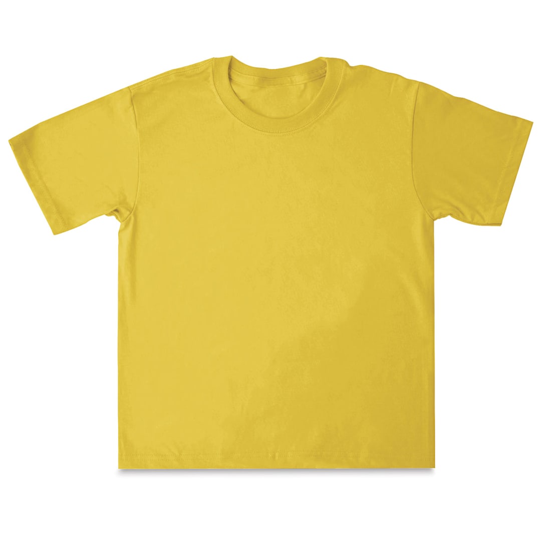 Open in modal - First Quality 50/50 T-Shirts, Youth Sizes - Yellow X-Small (2-4)