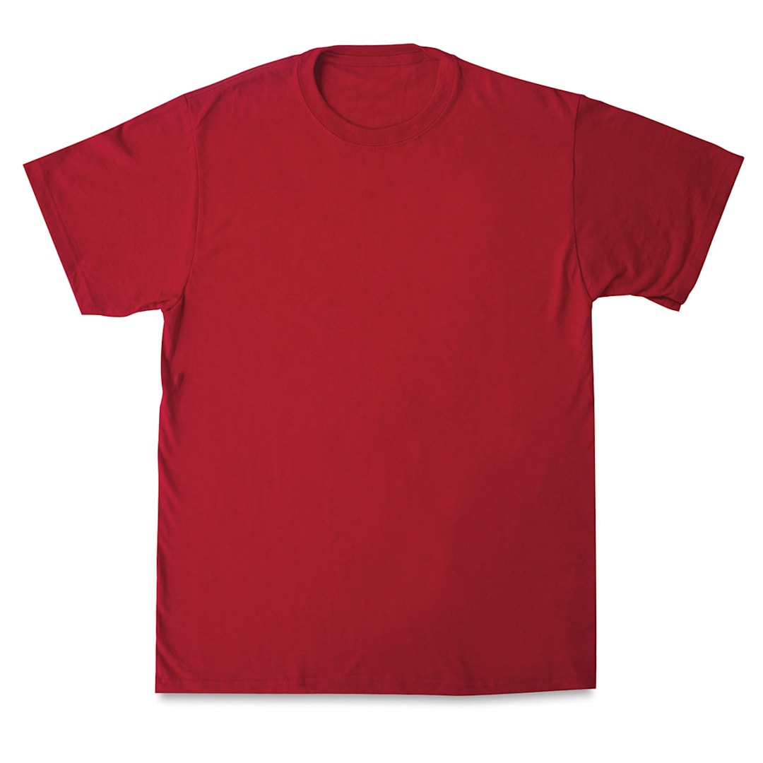 Open in modal - First Quality 50/50 T-Shirts, Adult Sizes - Red Small