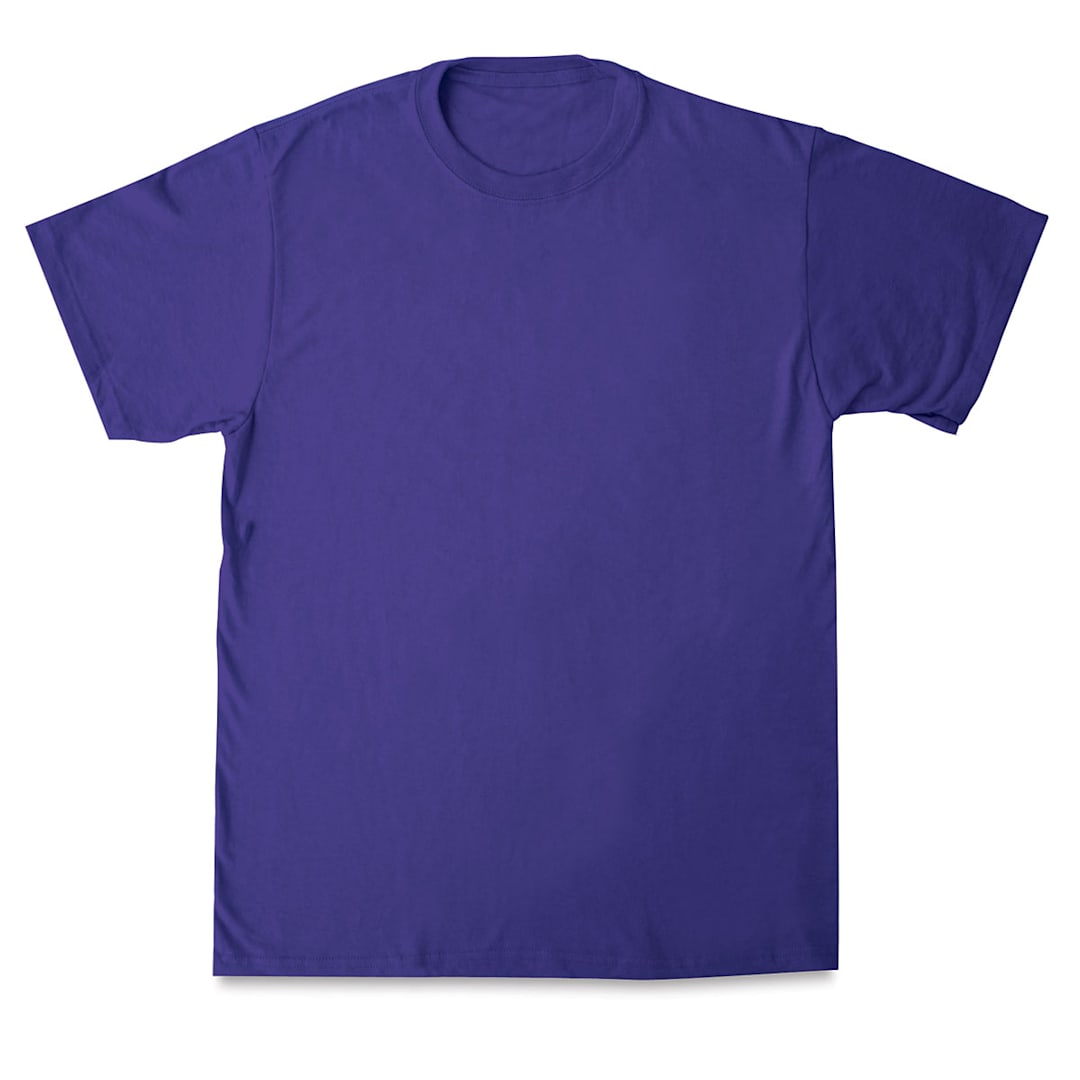 Open in modal - First Quality 50/50 T-Shirts, Adult Sizes - Purple X-Large