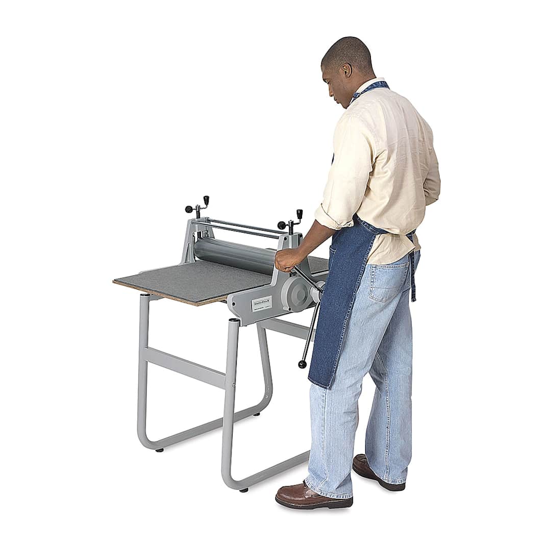 Open in modal - Master Etch Model II Press - in use