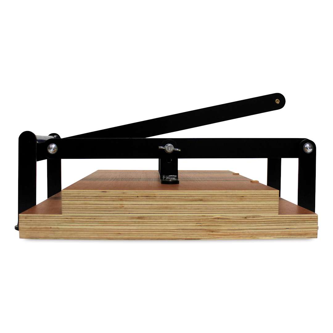 Open in modal - Woodzilla Hand Lino Press - Matte Black, 11-3/4" x 16-1/2", Wide Base