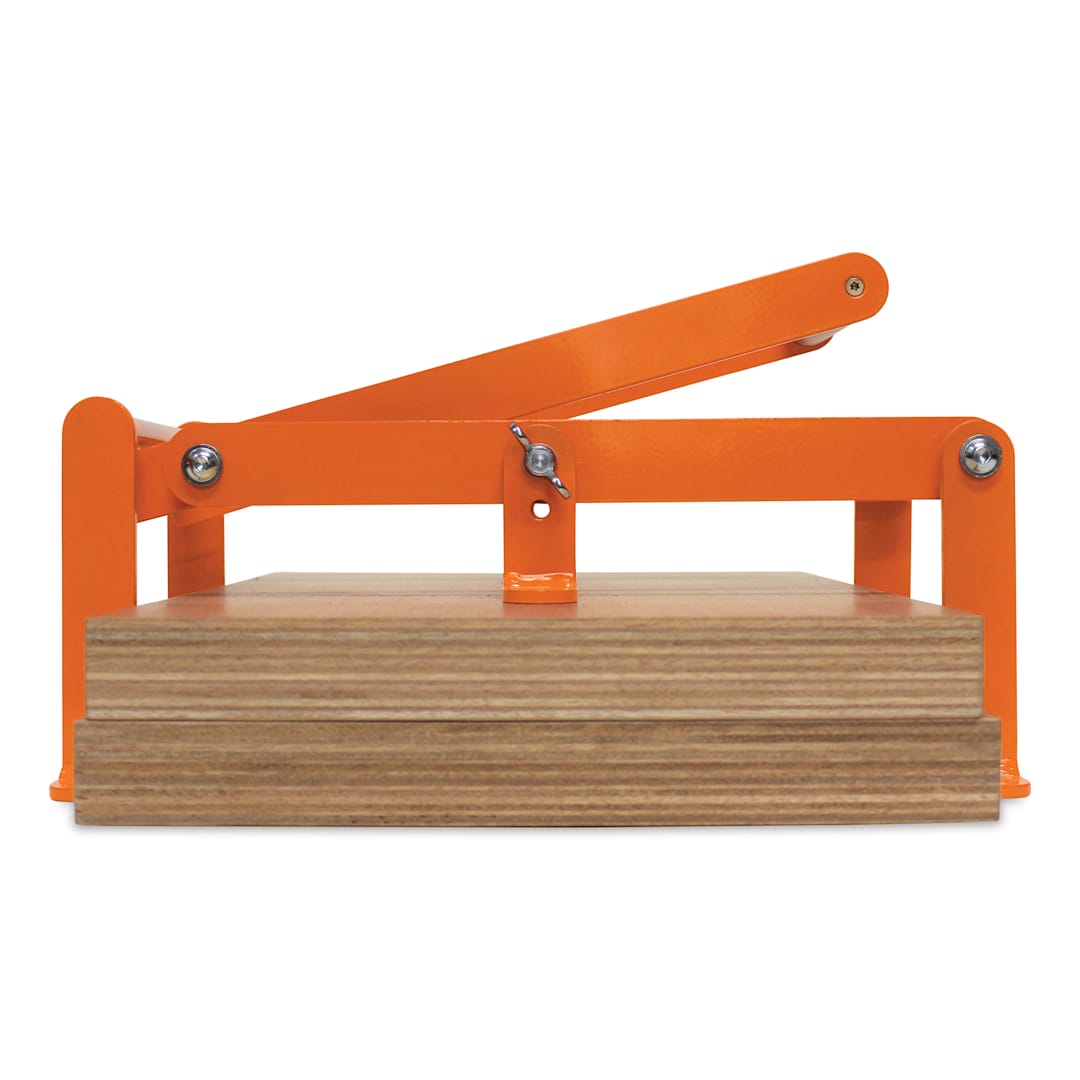 Open in modal - Woodzilla Hand Lino Press - Mandarin Orange, 11-3/4" x 16-1/2"