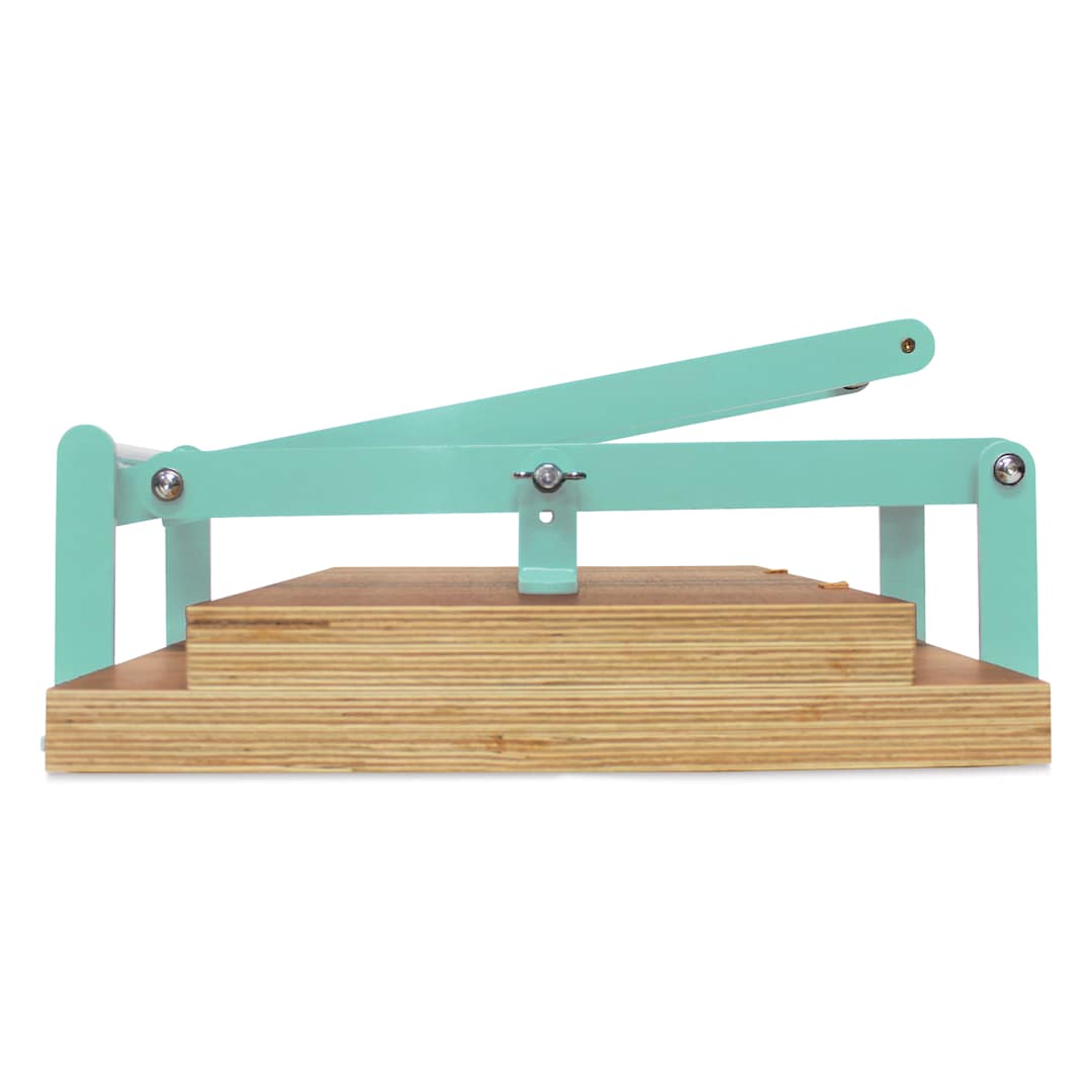 Open in modal - Woodzilla Hand Lino Press - Mint, 11-3/4" x 16-1/2", Wide Base