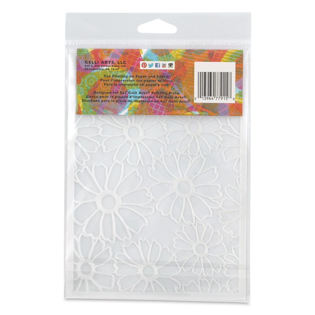 Open in modal - Gelli Arts Stencil - Flower, 5-1/2" x 7-1/2"