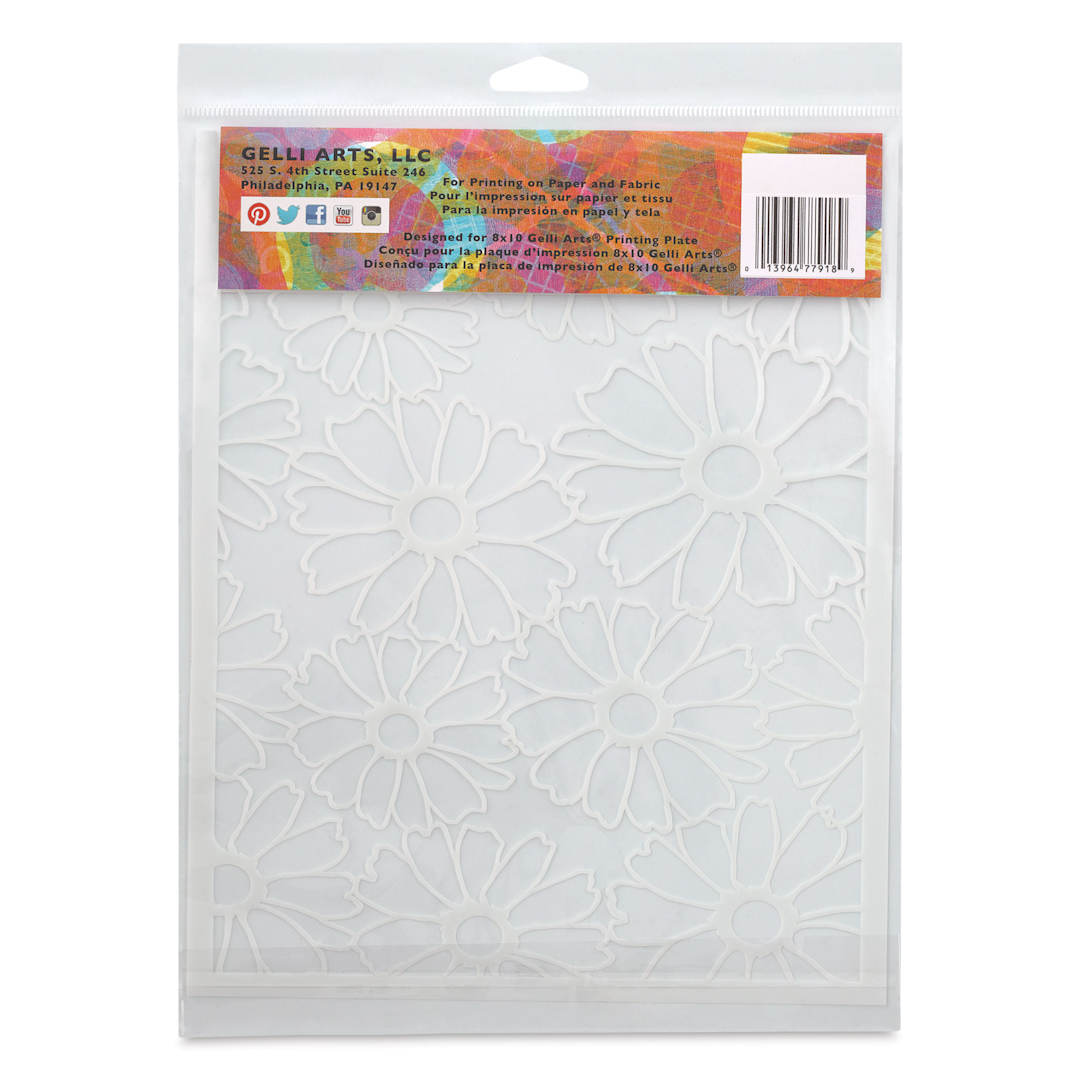 Open in modal - Gelli Arts Stencil - Flower, 8-1/2" x 10-1/2"