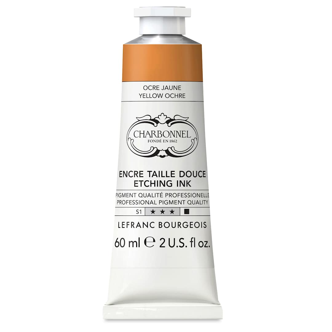 Open in modal - Charbonnel Etching Ink - Yellow Ochre, 60 ml