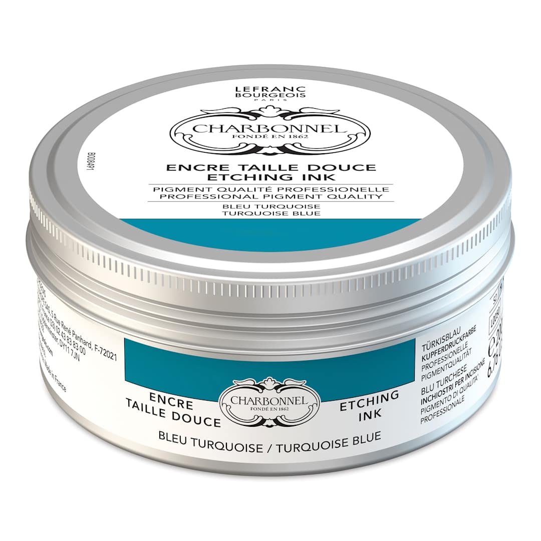 Open in modal - Charbonnel Etching Ink - Turquoise Blue Lake, 200 ml