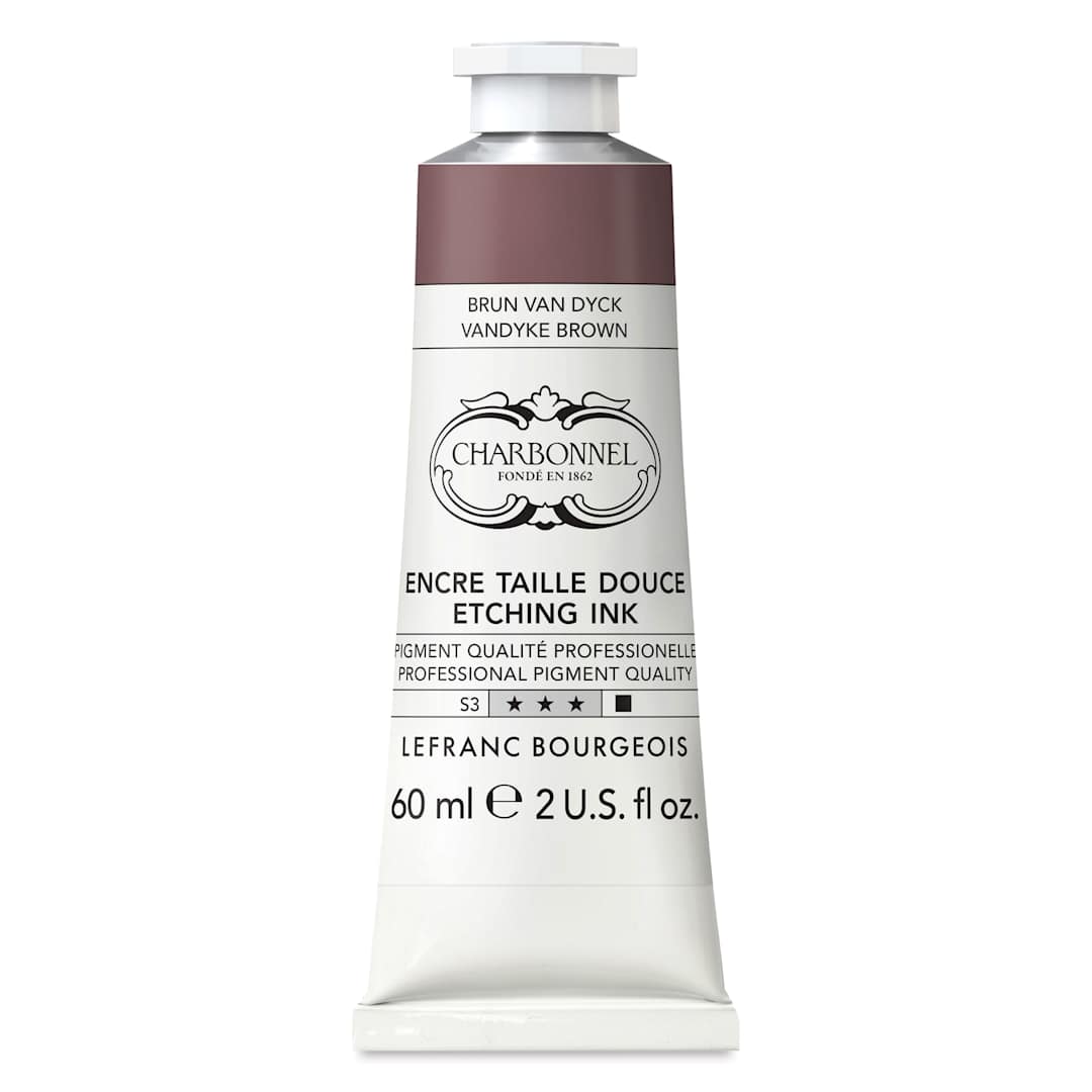 Open in modal - Charbonnel Etching Ink - Van Dyck Brown, 60 ml