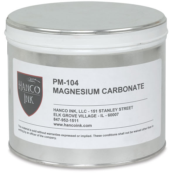 Open in modal - Hanco Ink Modifiers - Front of can of Magnesium Carbonate