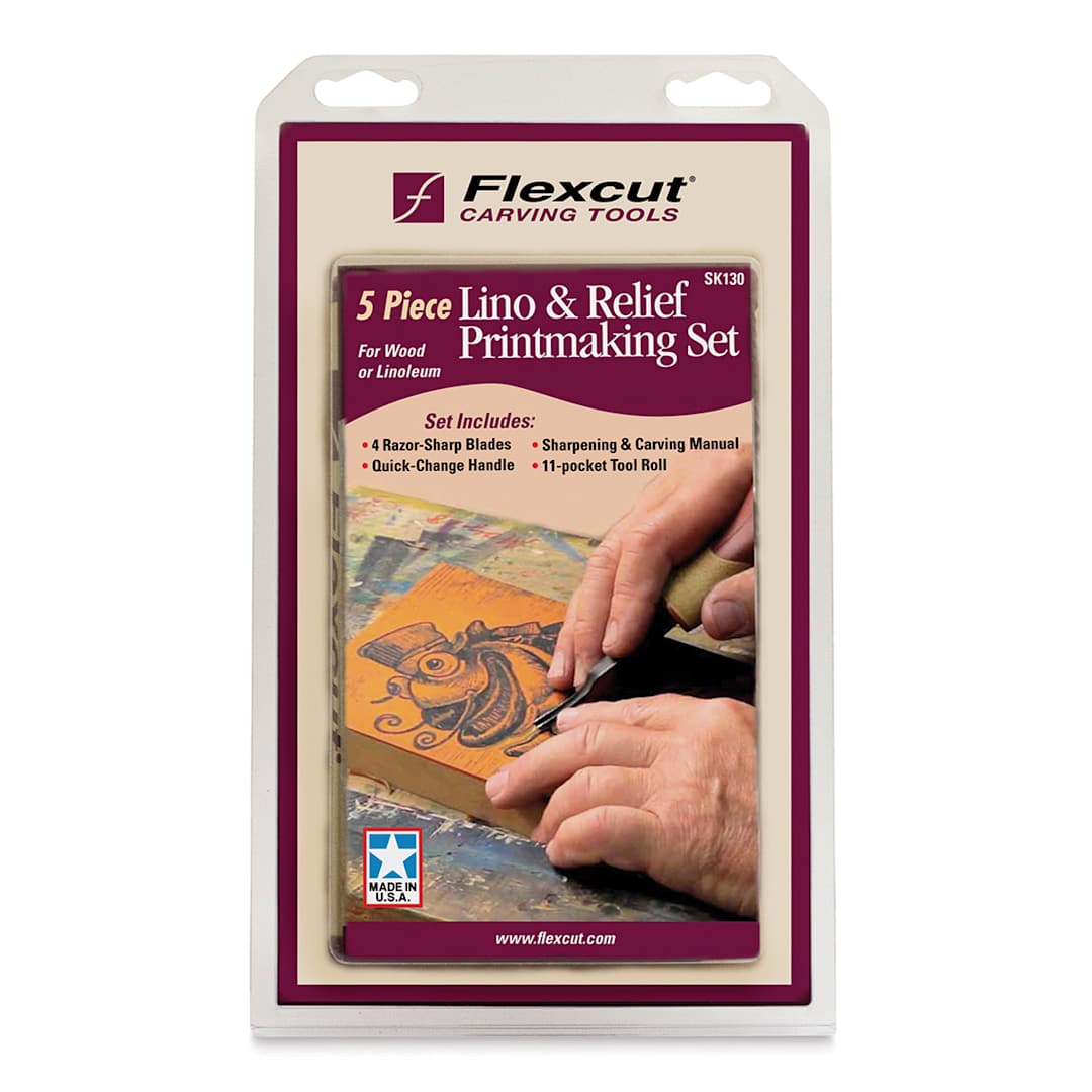 Open in modal - Flexcut Lino and Relief Printmaking Set (Front of packaging)