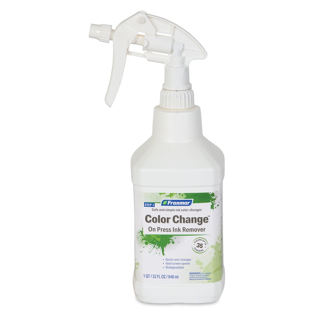 Open in modal - Franmar Color Change On Press Ink Remover - Quart with spray nozzle