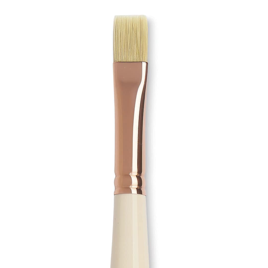 Open in modal - Blick x Raphaël L'Impressionniste Synthetic Bristle Brush - Bright, Size 10, Long Handle close up