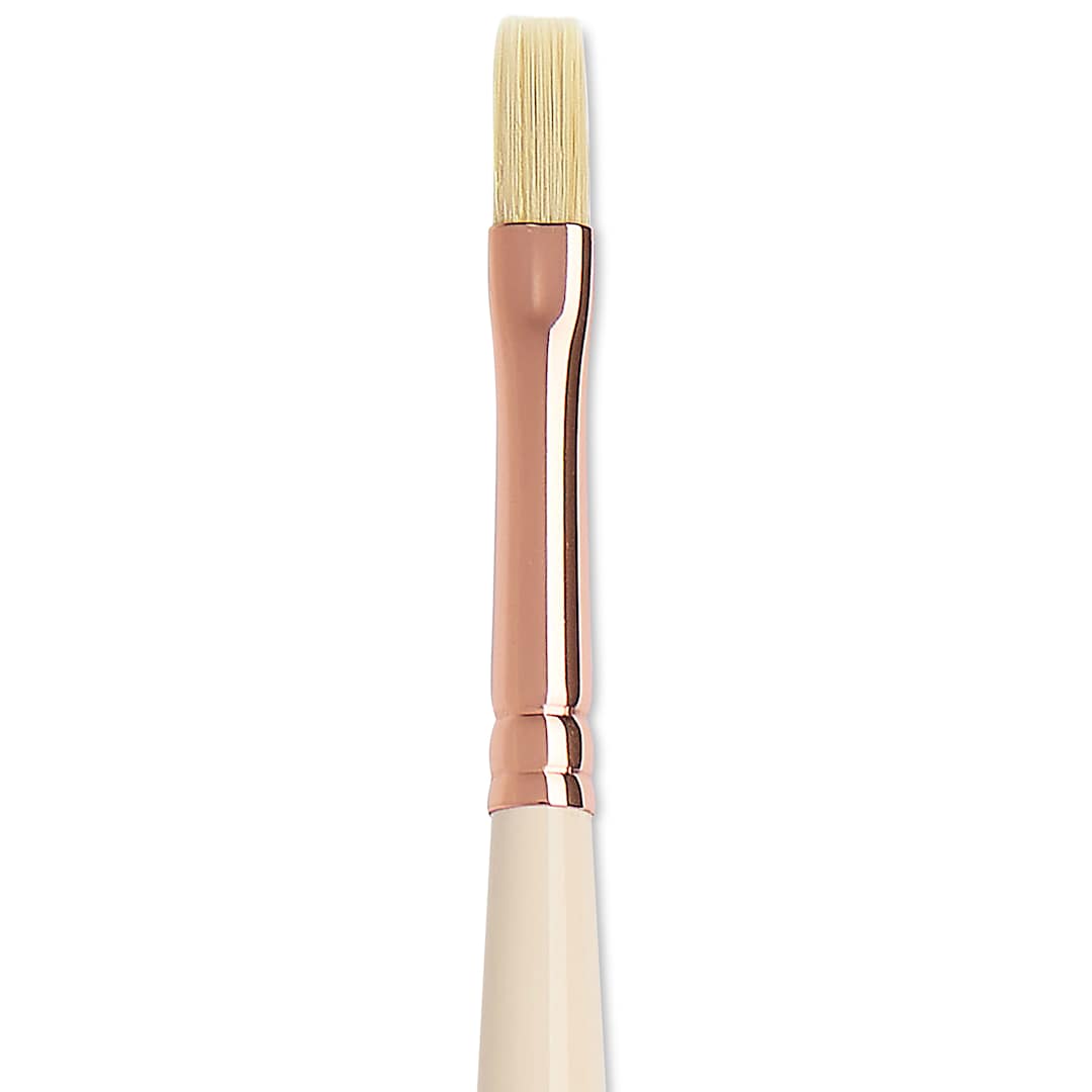 Open in modal - Blick x Raphaël L'Impressionniste Synthetic Bristle Brush - Flat, Size 2, Long Handle
