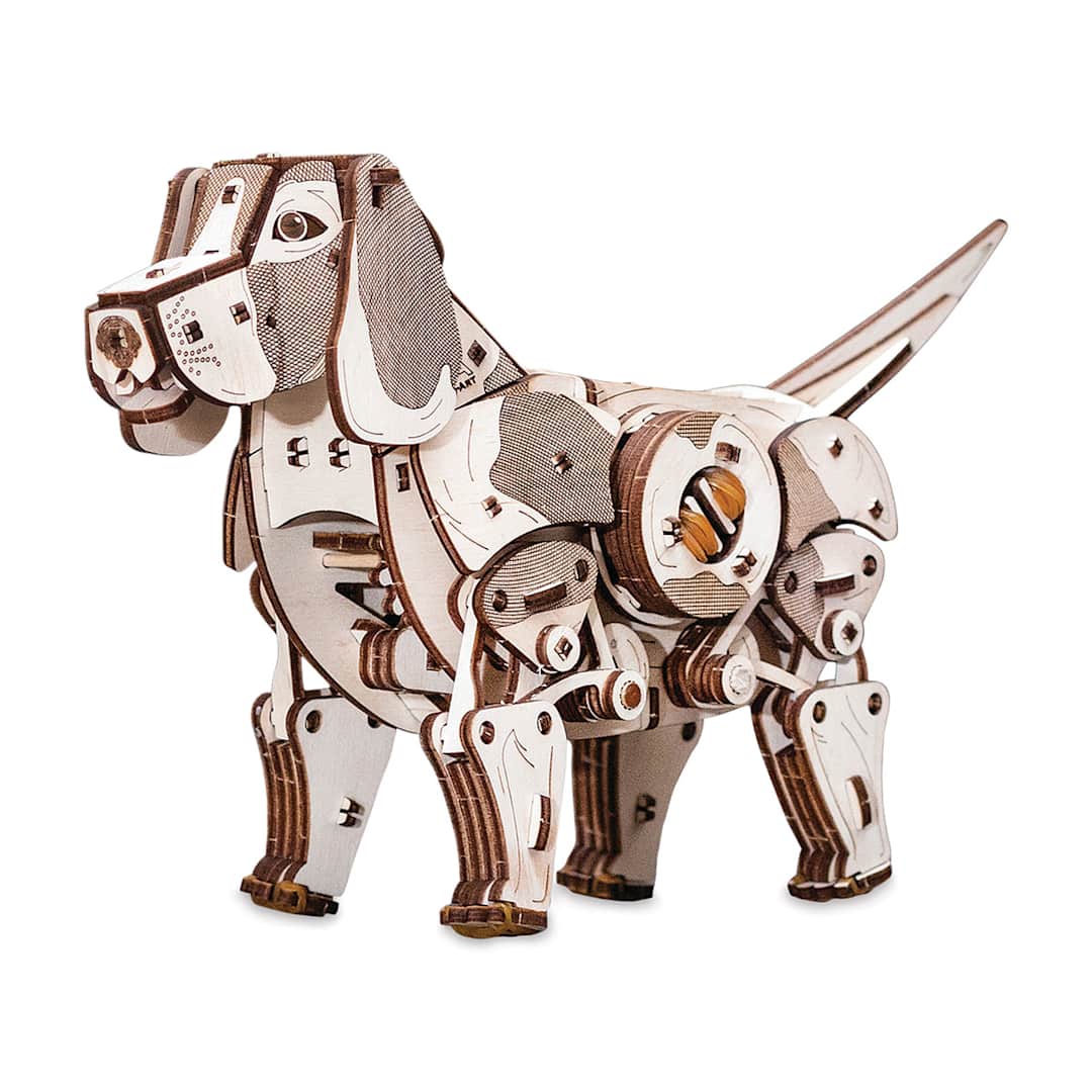 Open in modal - EWA Eco-Wood-Art Animal 3D Wood Kit - Puppy (assembled kit)