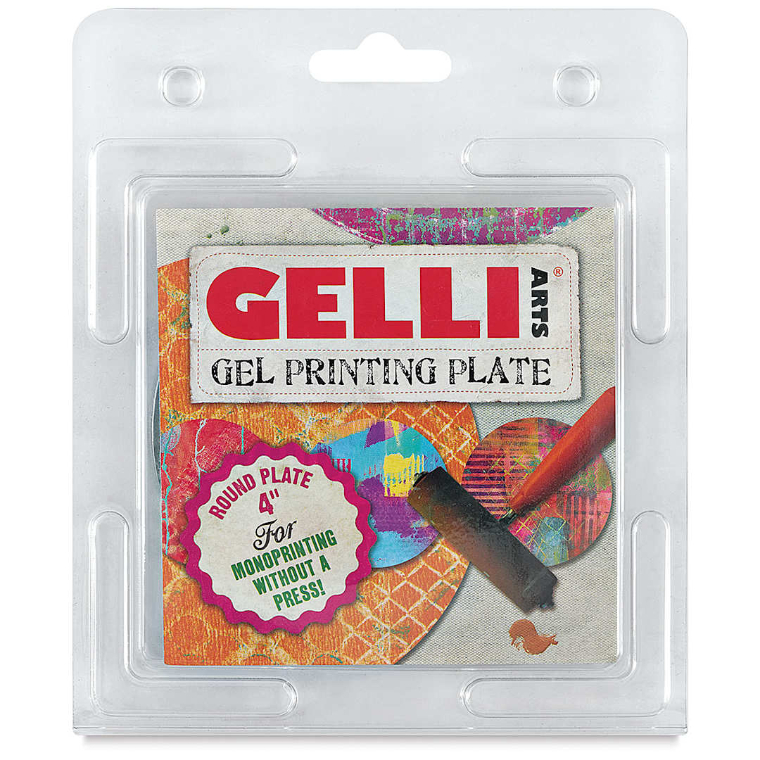 Open in modal - Gelli Arts Printing Plate - 4", Round - front of packaging