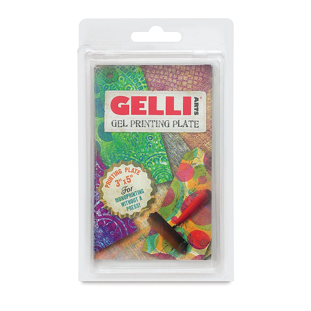 Open in modal - Gelli Arts Gel Printing Plate - 3" x 5", Rectangle, packaging