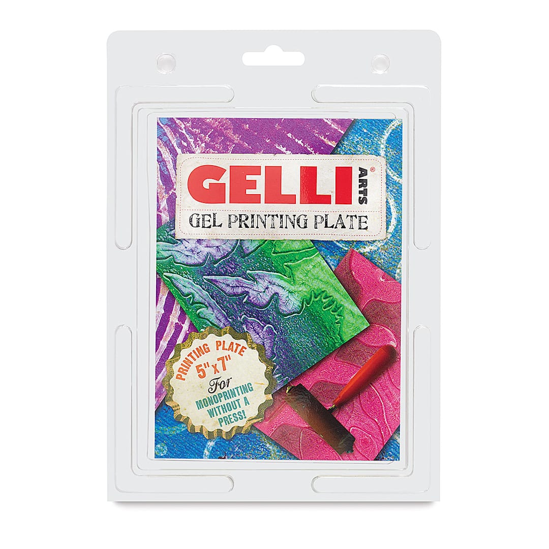 Open in modal - Gelli Arts Gel Printing Plate - 5" x 7" x 3/8", Rectangle, front of the packaging
