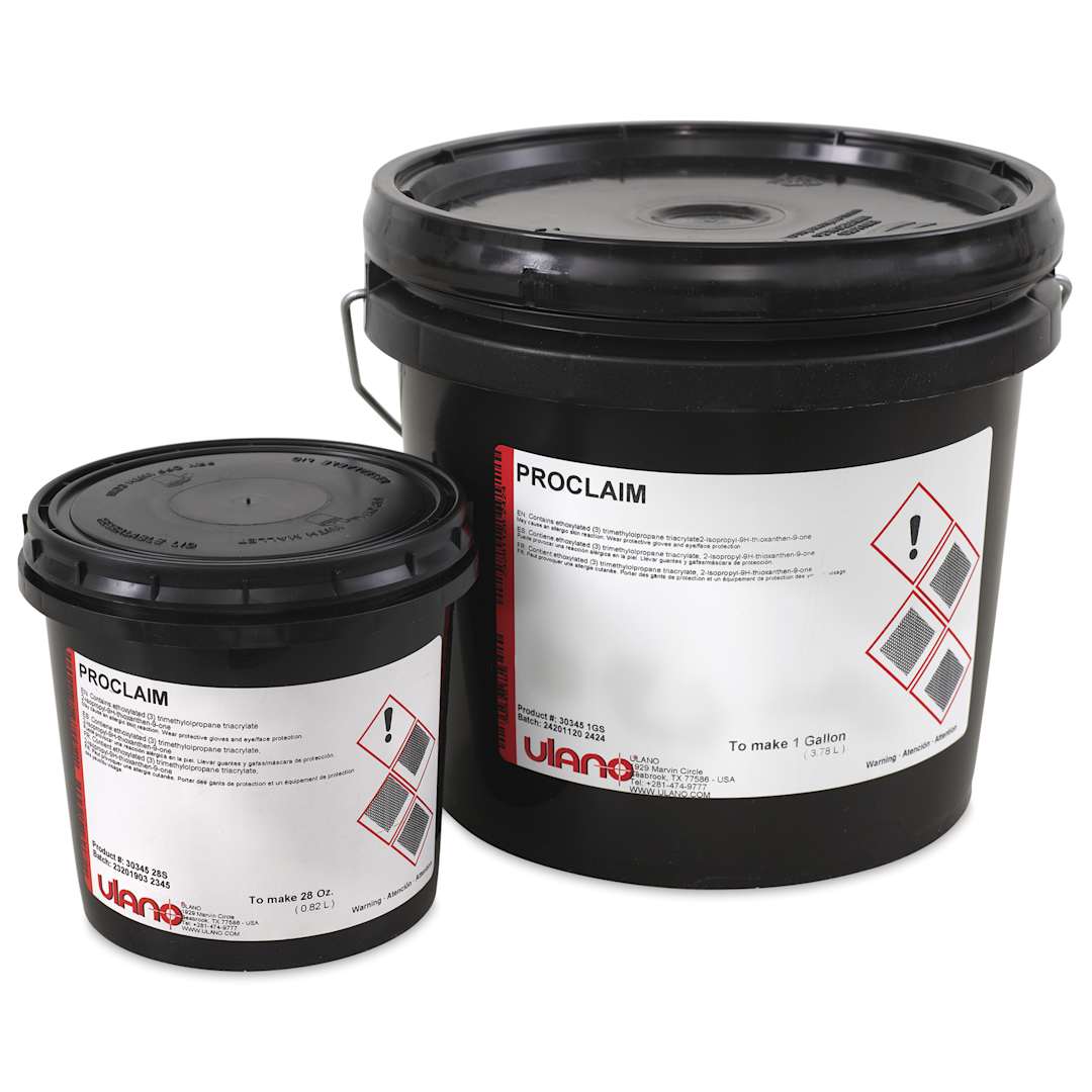 Open in modal - Ulano Proclaim Emulsion, 28 oz and 128 oz