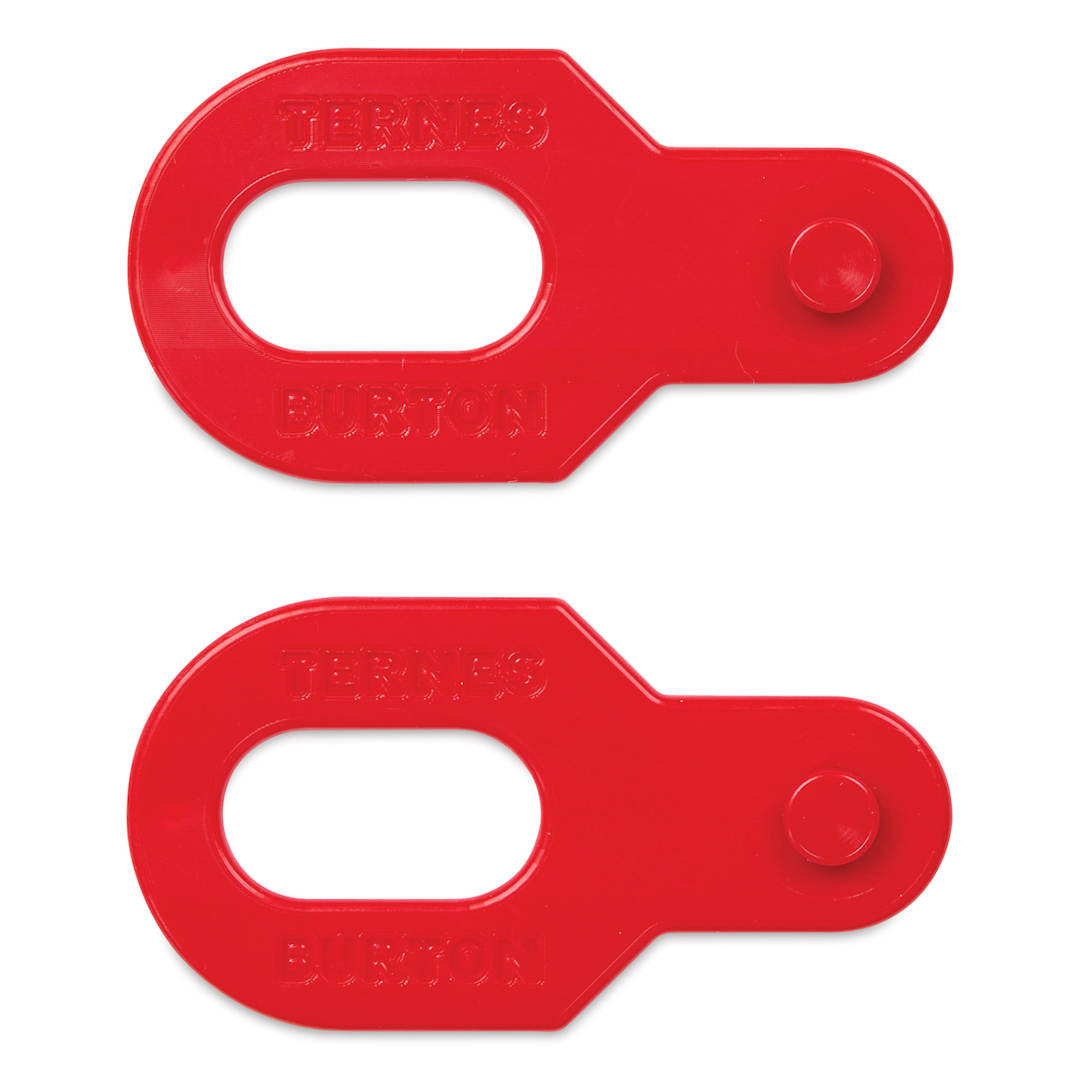 Open in modal - Ternes-Burton Plastic Register Pins - Red, 1/4" x 0.120", Pkg of 2