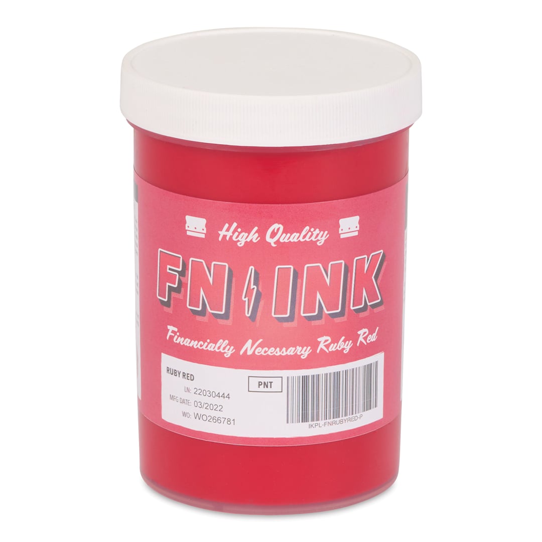 Open in modal - FN Ink Plastisol Screen Printing Ink - Ruby Red, Pint