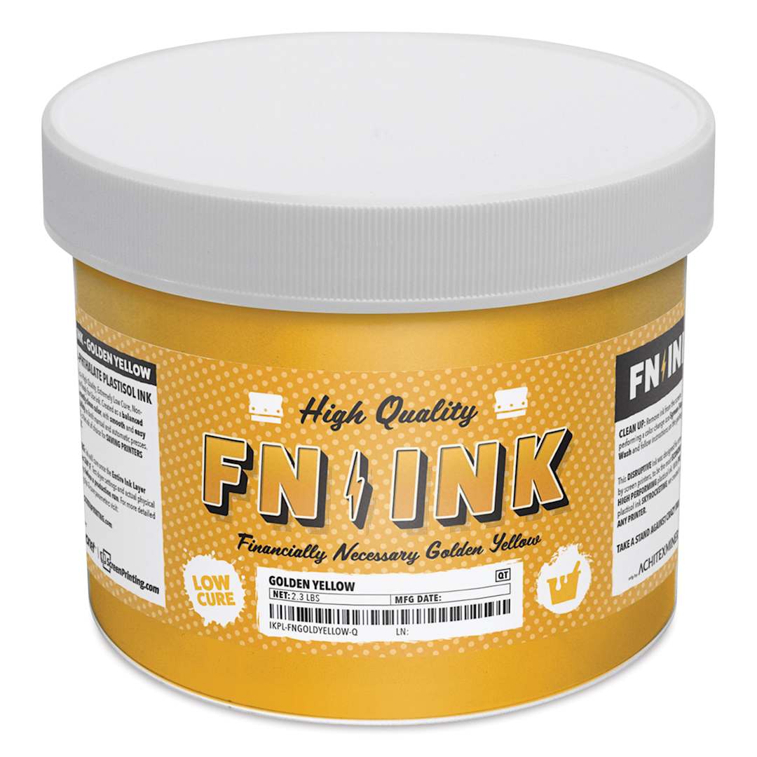 Open in modal - FN Ink Plastisol Screen Printing Ink - Golden Yellow, Quart