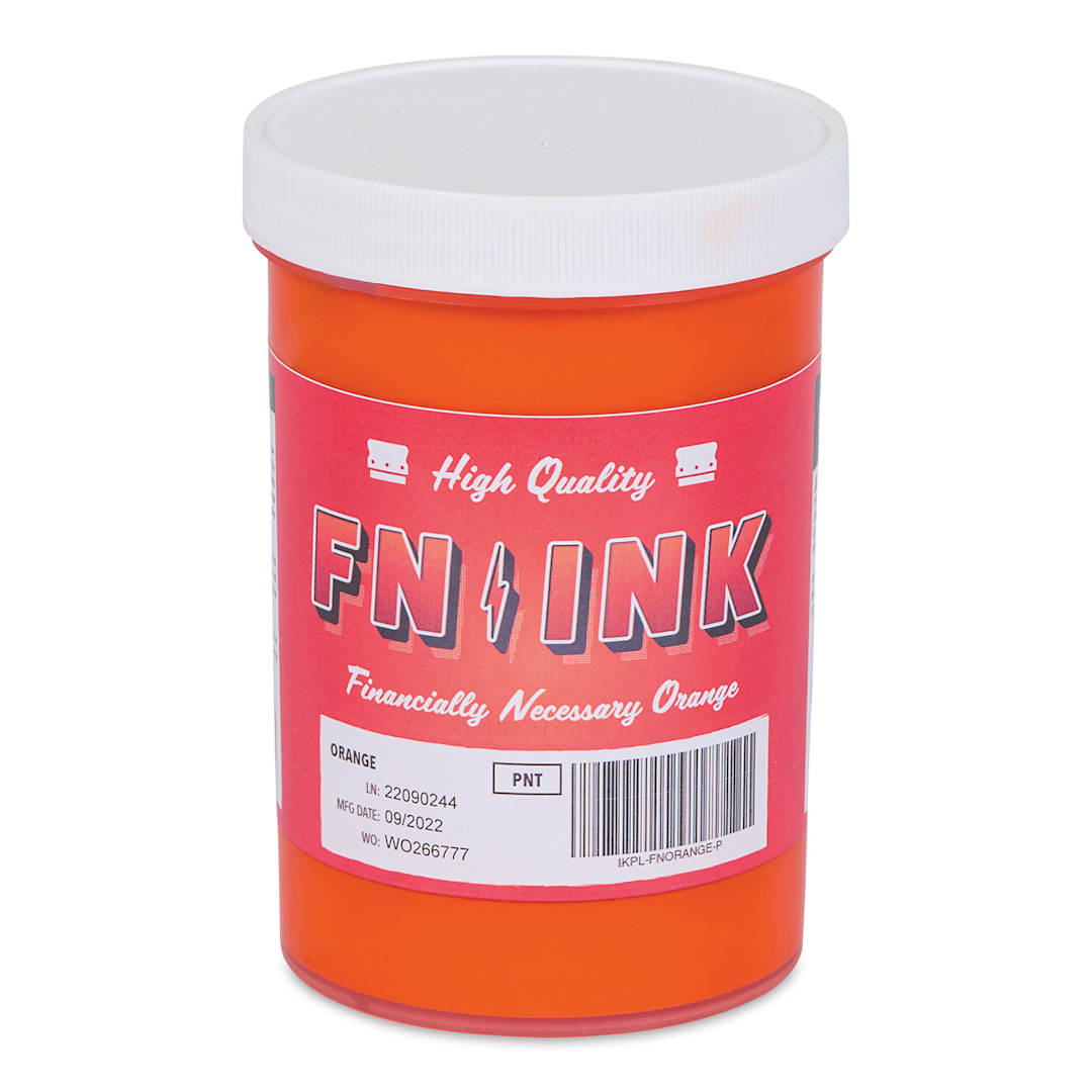 Open in modal - FN Ink Plastisol Screen Printing Ink - Orange, Pint