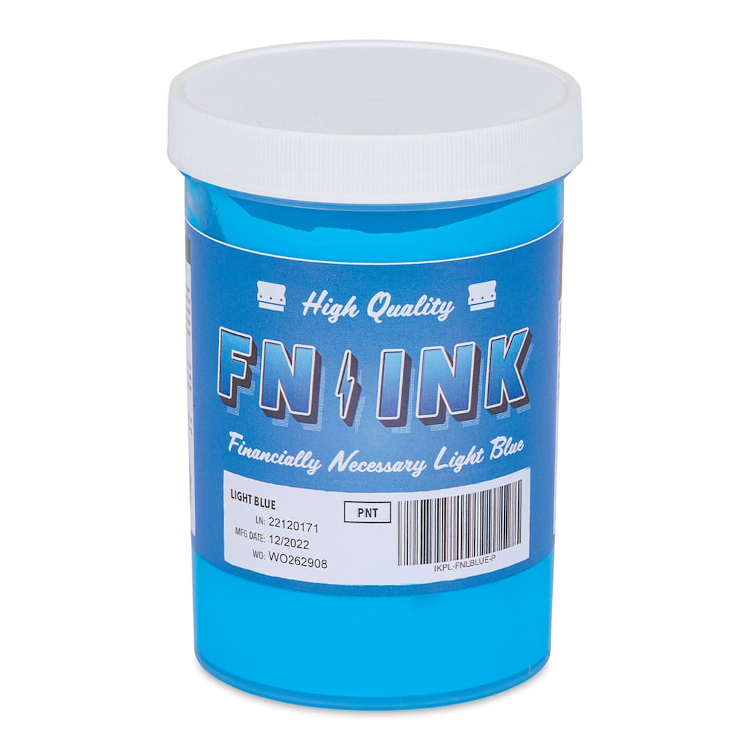 Open in modal - FN Ink Plastisol Screen Printing Ink - Light Blue, Pint