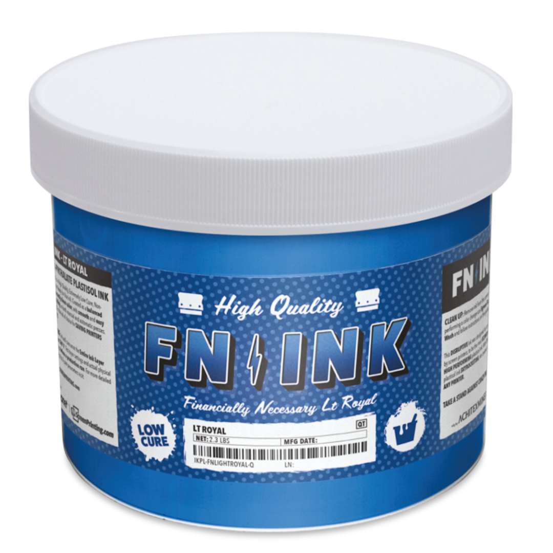 Open in modal - FN Ink Plastisol Screen Printing Ink - Light Royal Blue, Quart