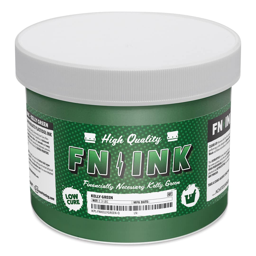 Open in modal - FN Ink Plastisol Screen Printing Ink - Kelly Green, Quart